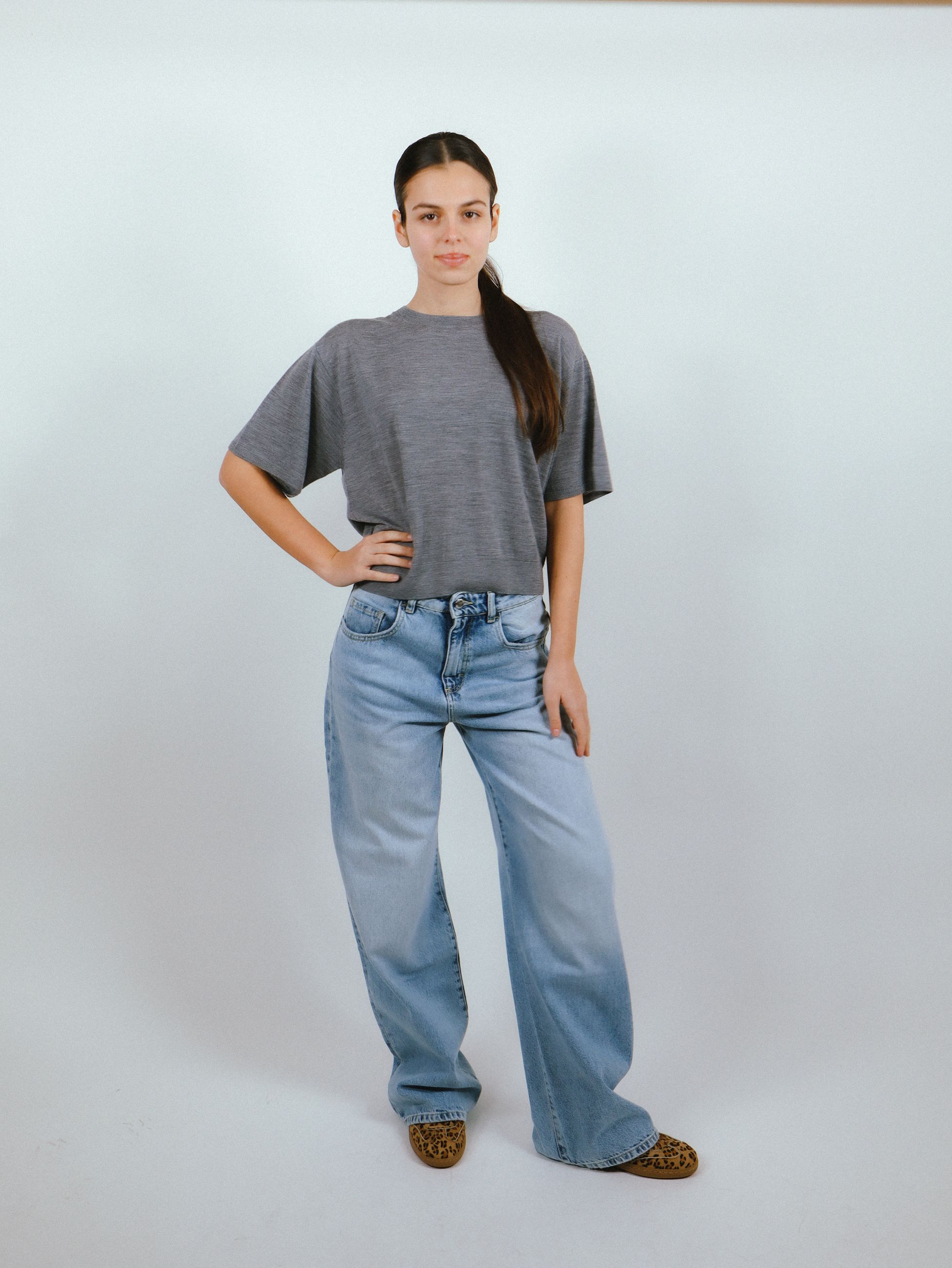 ICON DENIM JEANS GAMBA LARGA