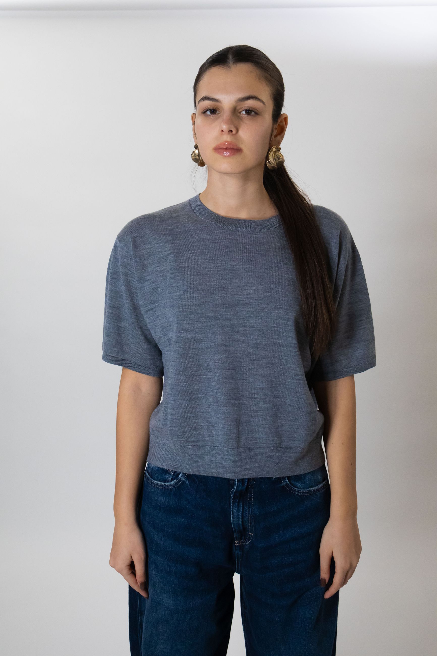 VICOLO MAGLIA GIROCOLLO CROPPED