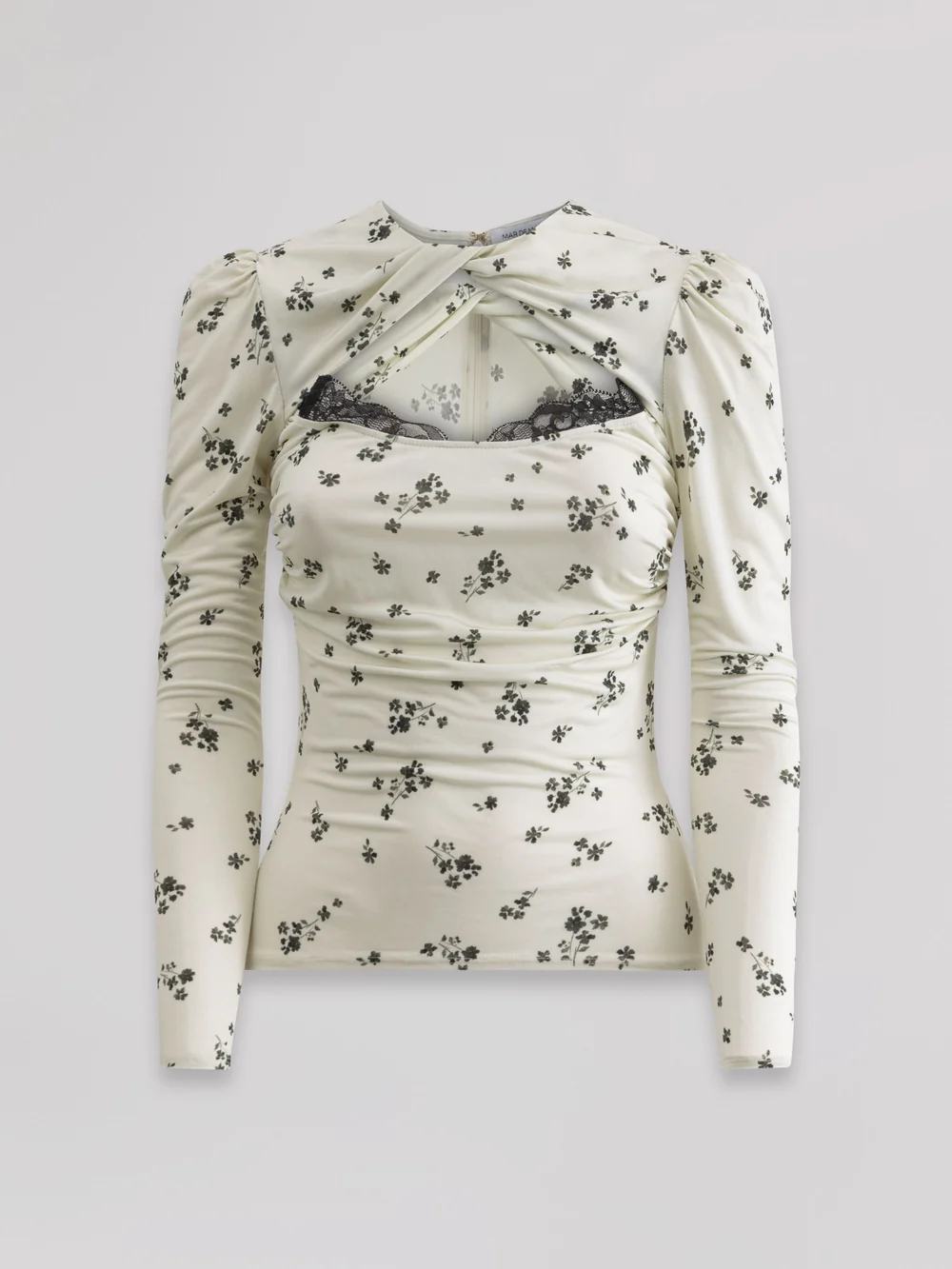 MAR DE MARGARITAS TOP FLOREALE CON PIZZO