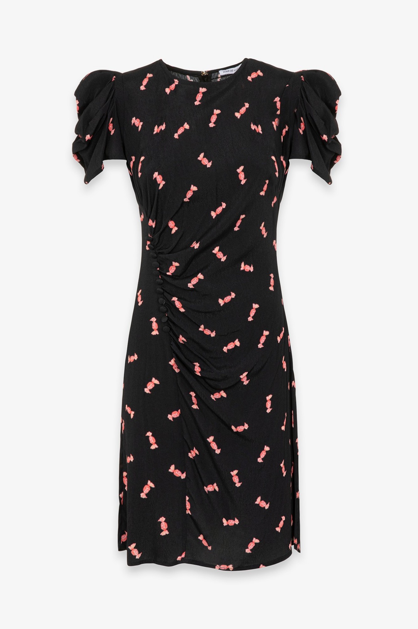 MAR DE MARGARITAS ABITO CORTO CON DRAPPEGGIO