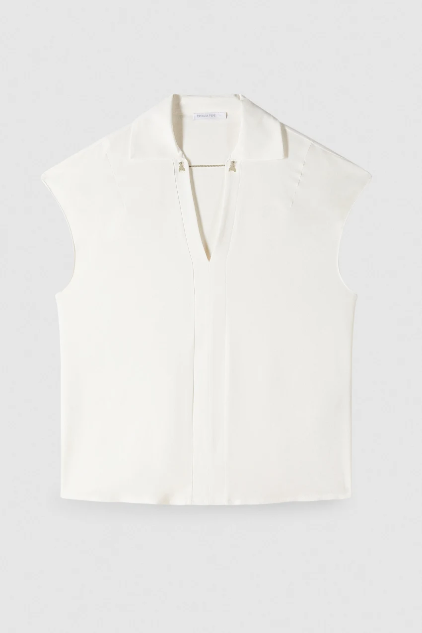 PATRIZIA PEPE BLUSA SCOLLO A 