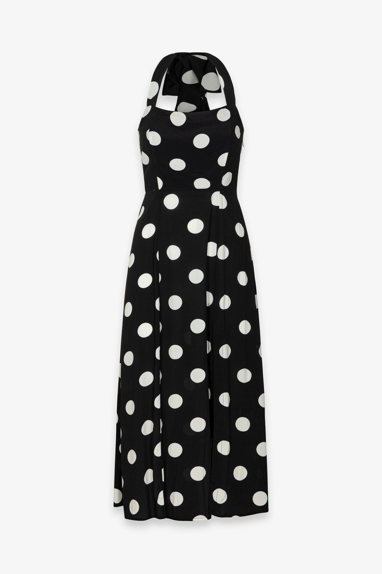 MAR DE MARGARITAS ABITO MIDI CON SCOLLO SQUADRATO