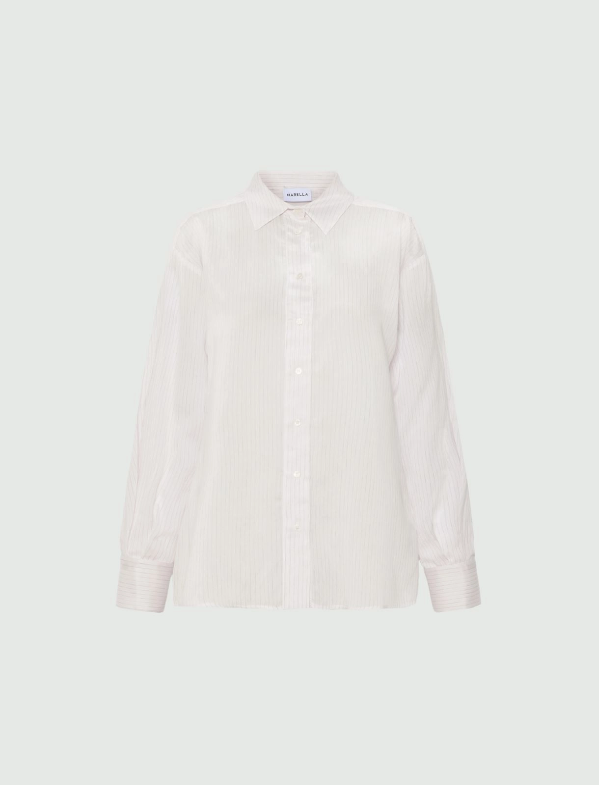 Marella CAMICIA GESSATA MISTO SETA