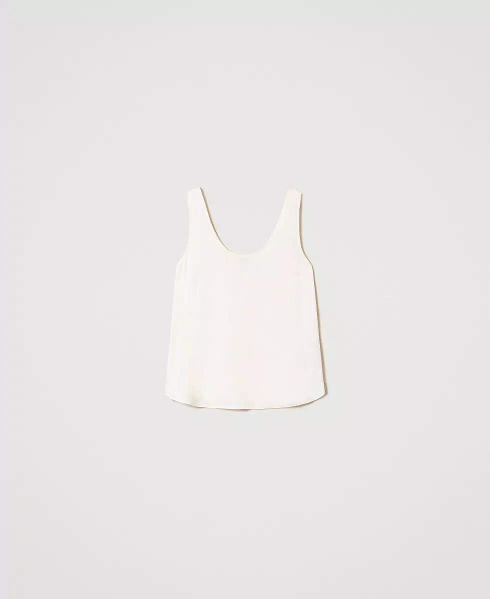TWINSET TOP IN RASO DONNA