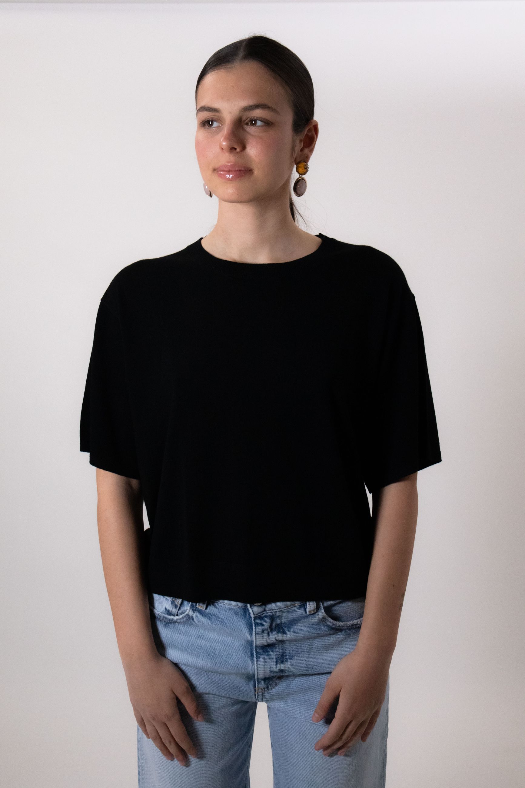 VICOLO MAGLIA GIROCOLLO CROPPED