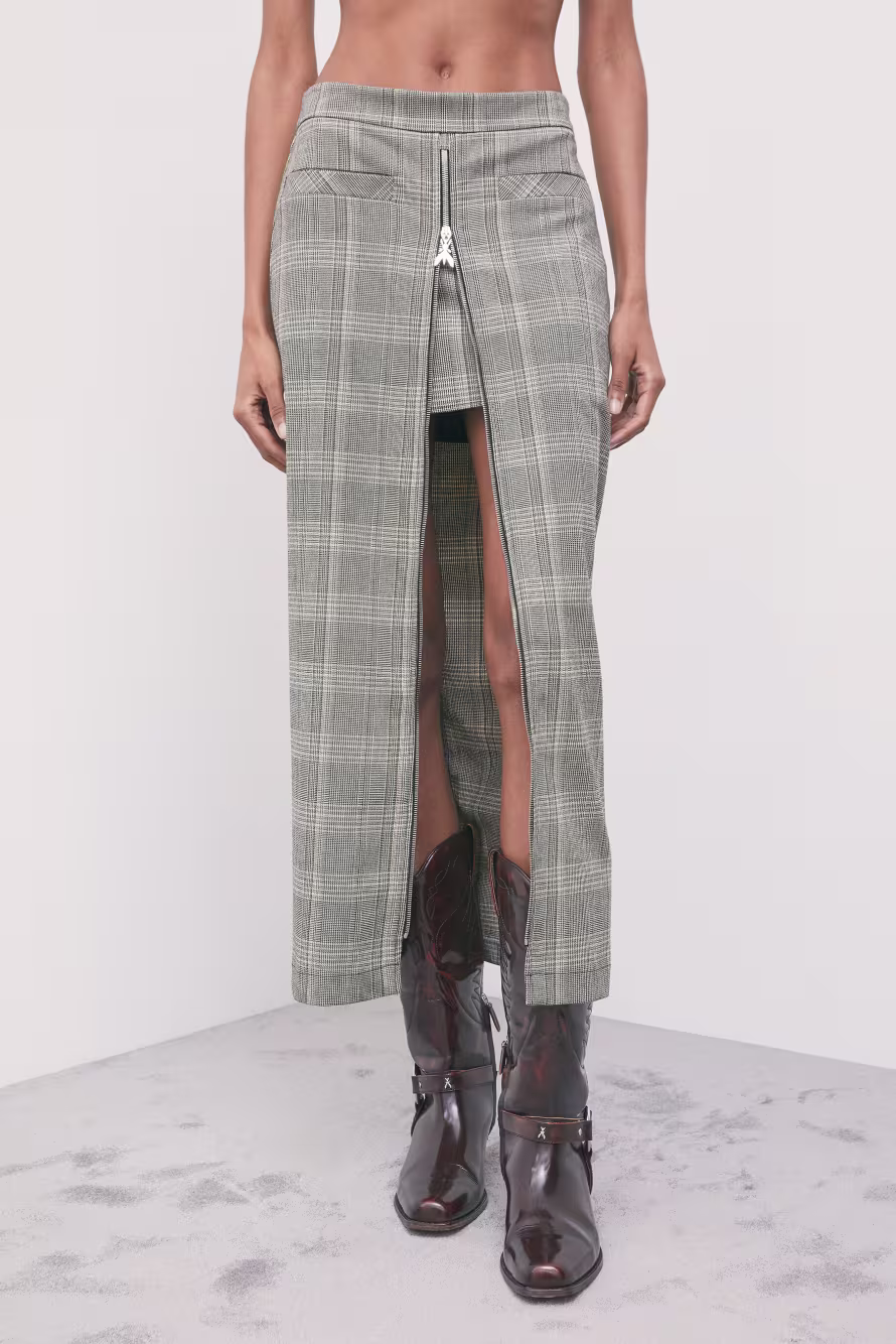 PATRIZIA PEPE GONNA CON FLY ZIP