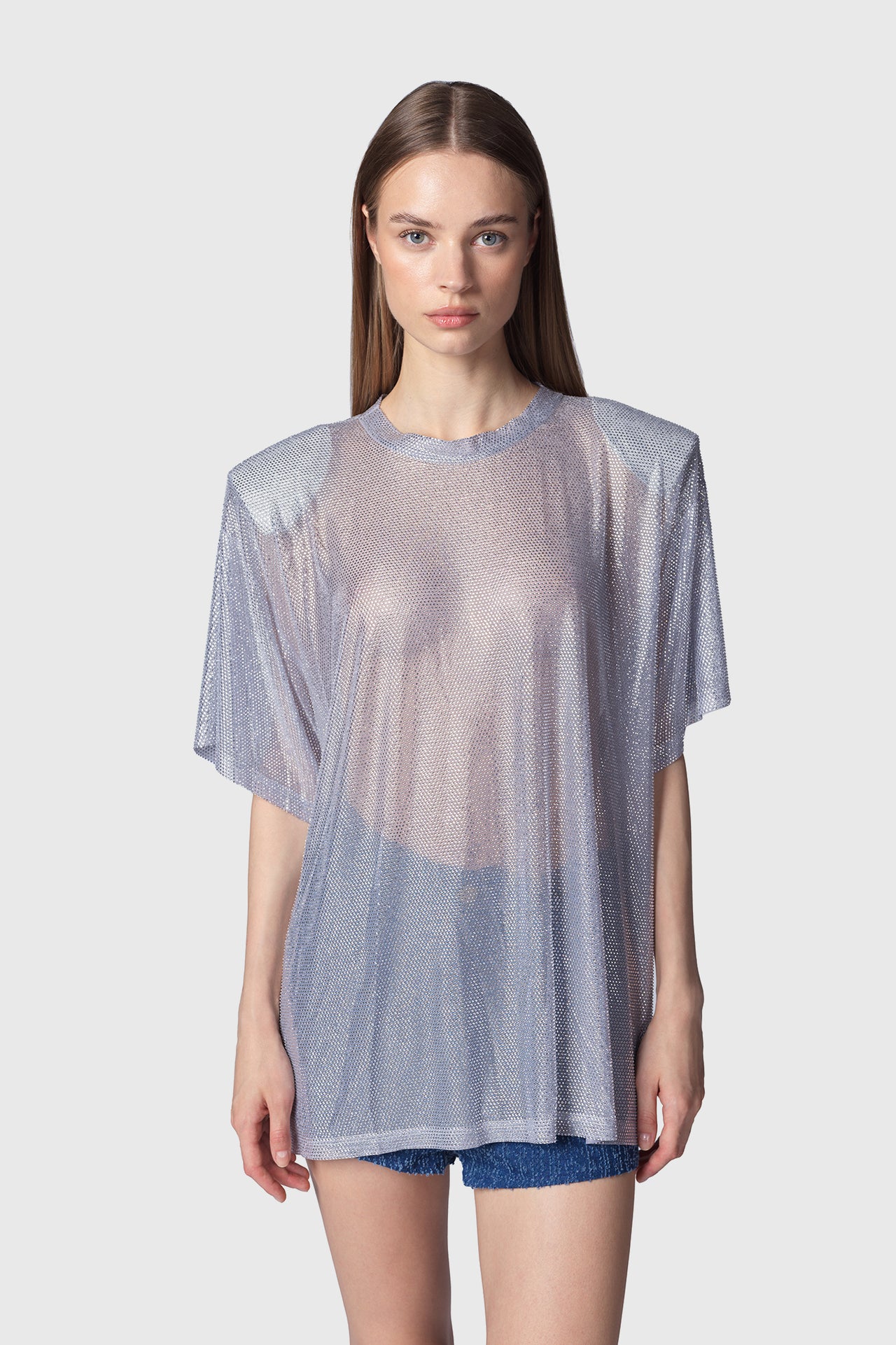 TWENTYFOURHAITCH T-SHIRT CON STRASS