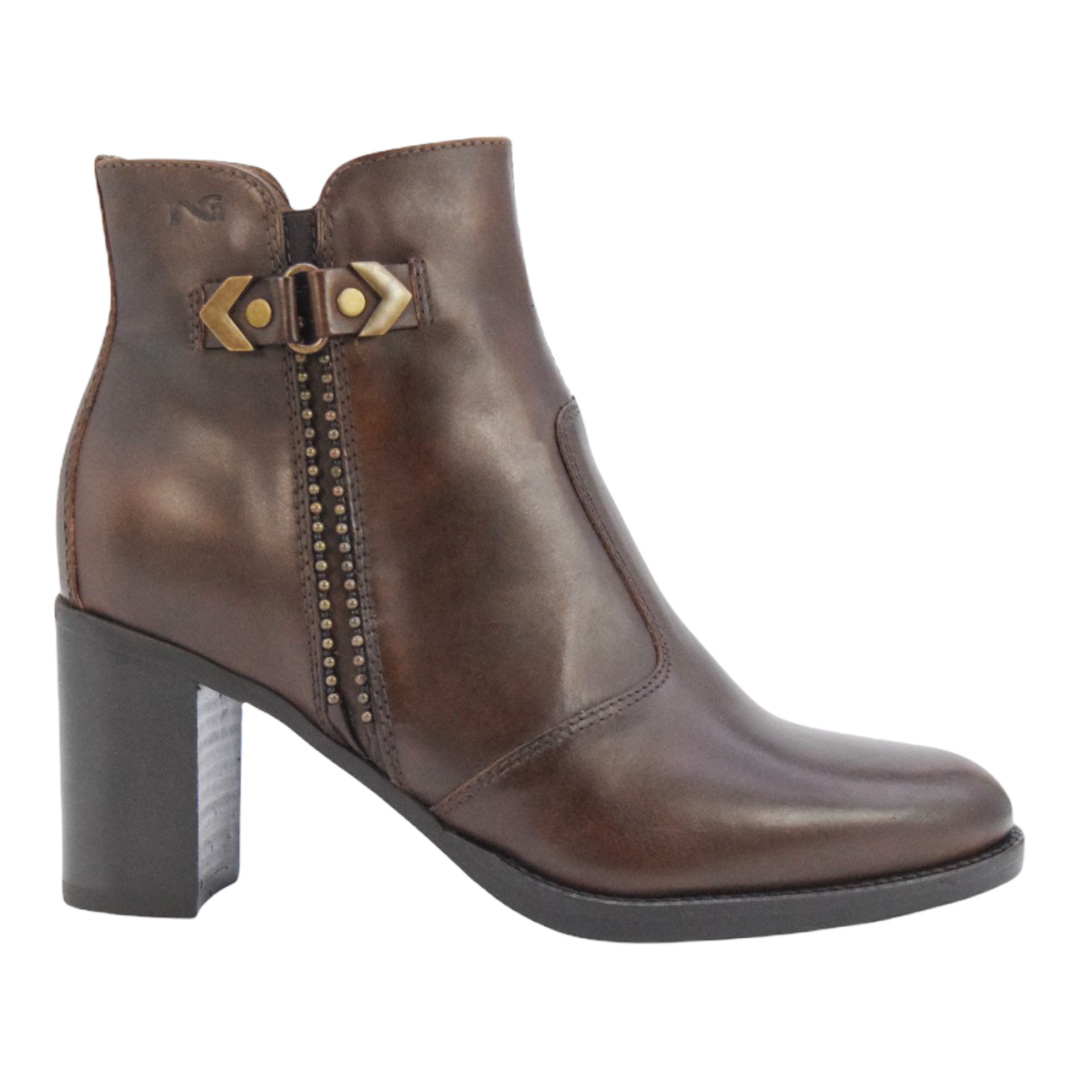Nero Giardini I205031D Tronchetti Donna in Pelle - Testa di Moro 41 EU