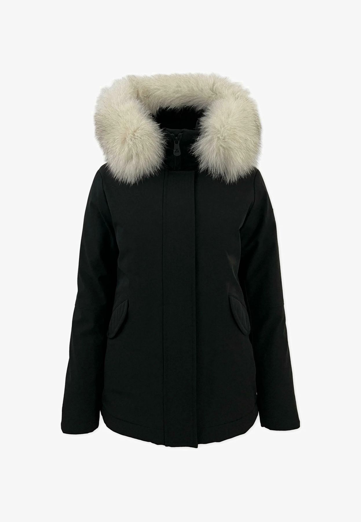 Peuterey Bambina Giubbino Parka Per Ragazza Con Pelliccia In Volpe