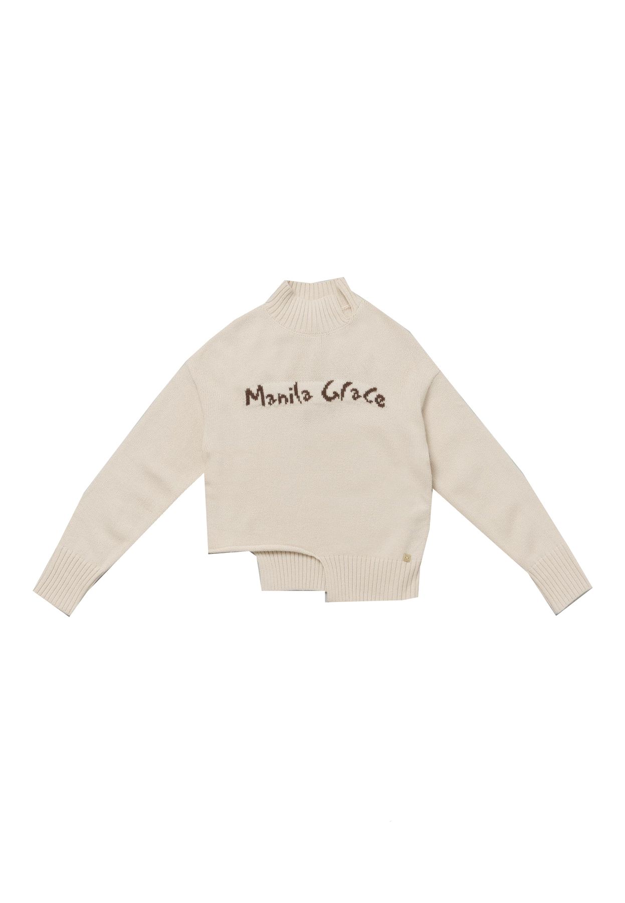 Manila Grace Bambina Manila A Collo Alto Per Ragazza Con Logo