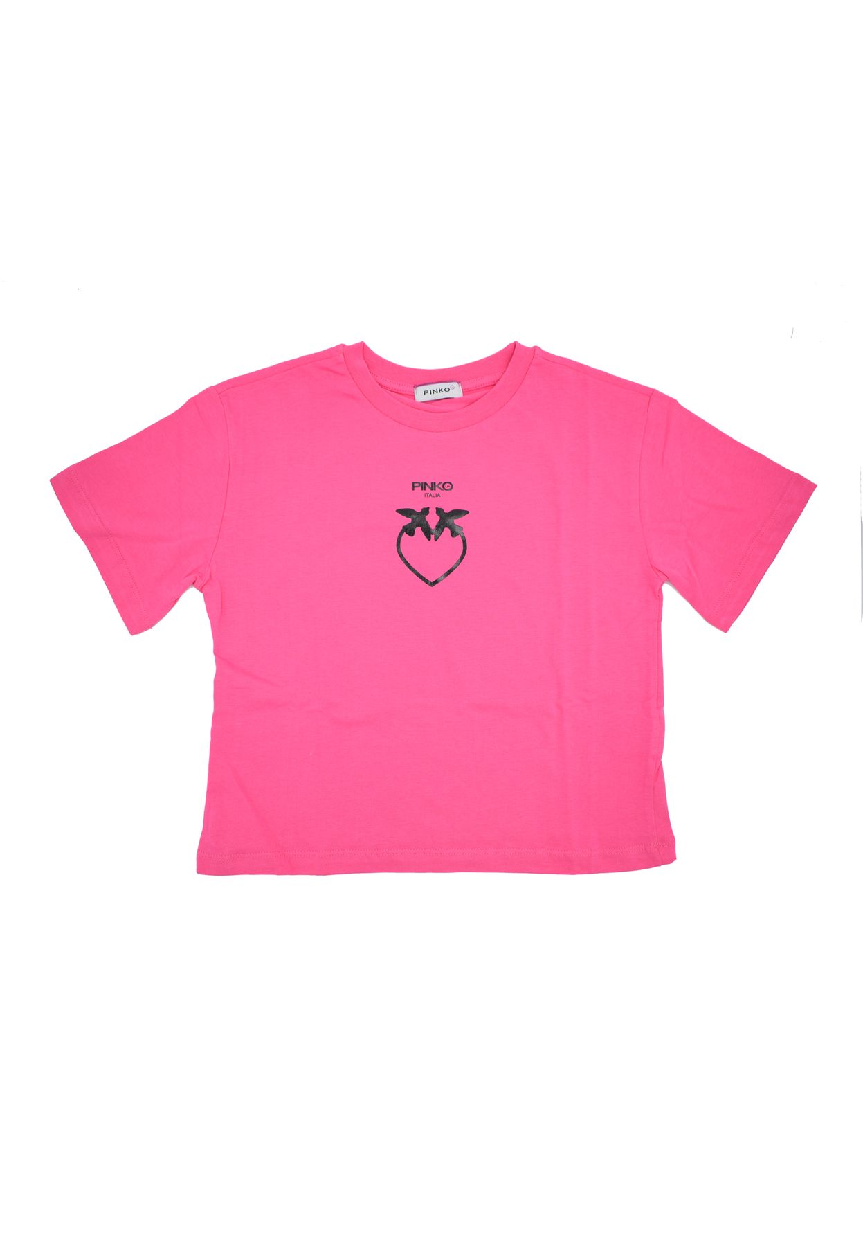 Pinko Bambina T-shirt Per Ragazza Fucsia Con Stampa Logo.-Angelsbimbi