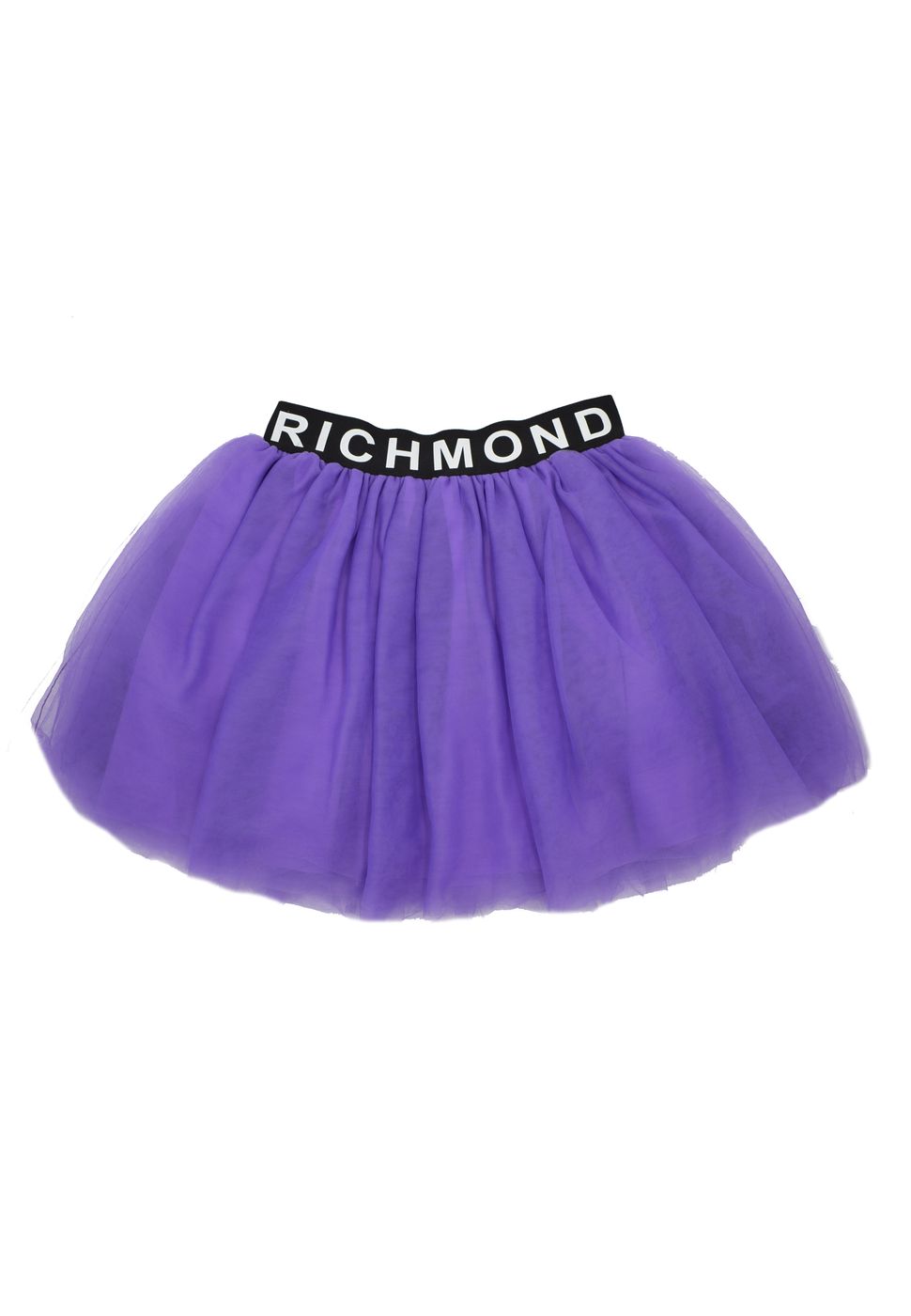 John Richmond Bambina Gonna In Tulle Viola Con Elastico In Vita