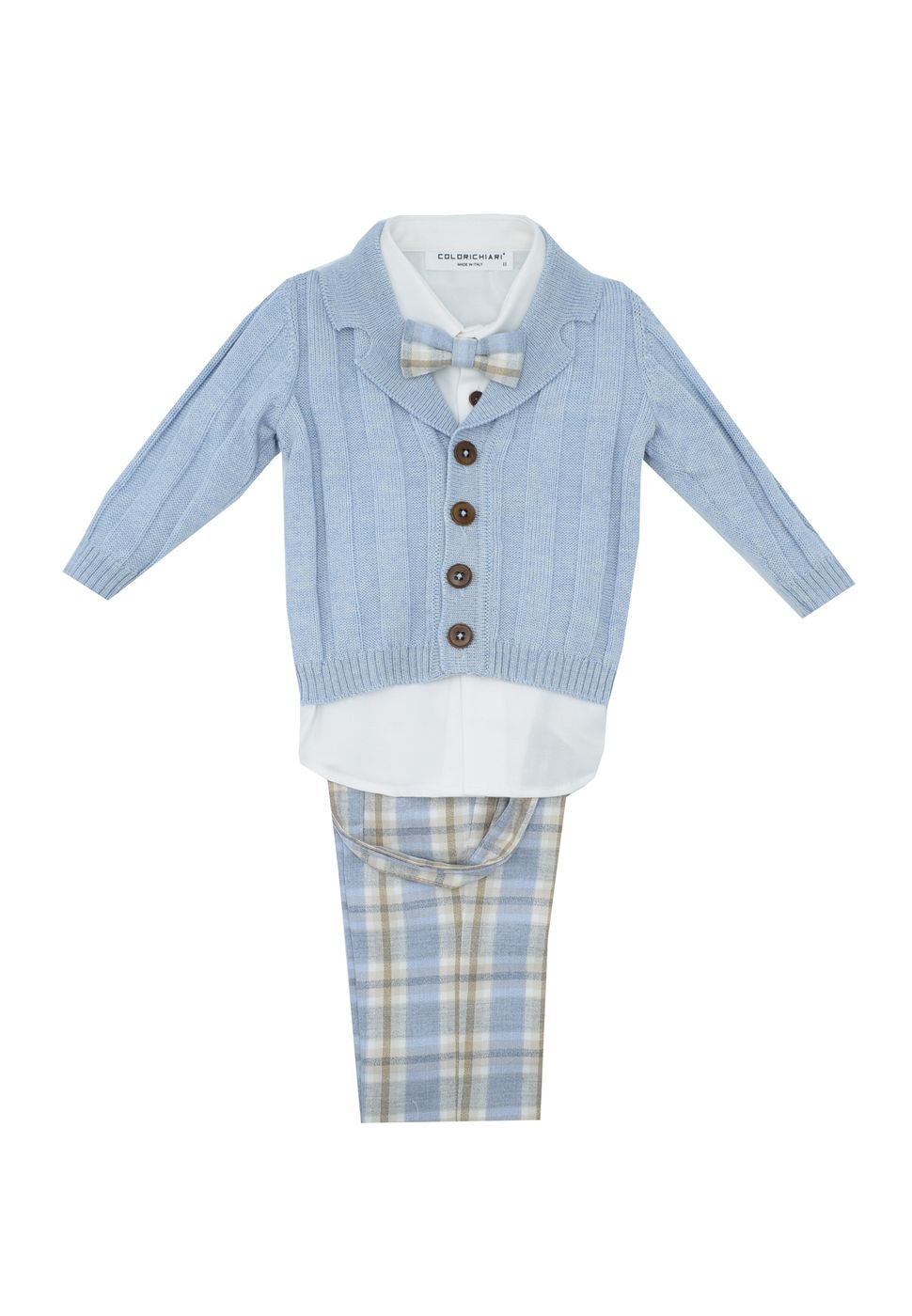 Colorichiari Neonato Completo Per Neonato Cardigan Celeste Camicia