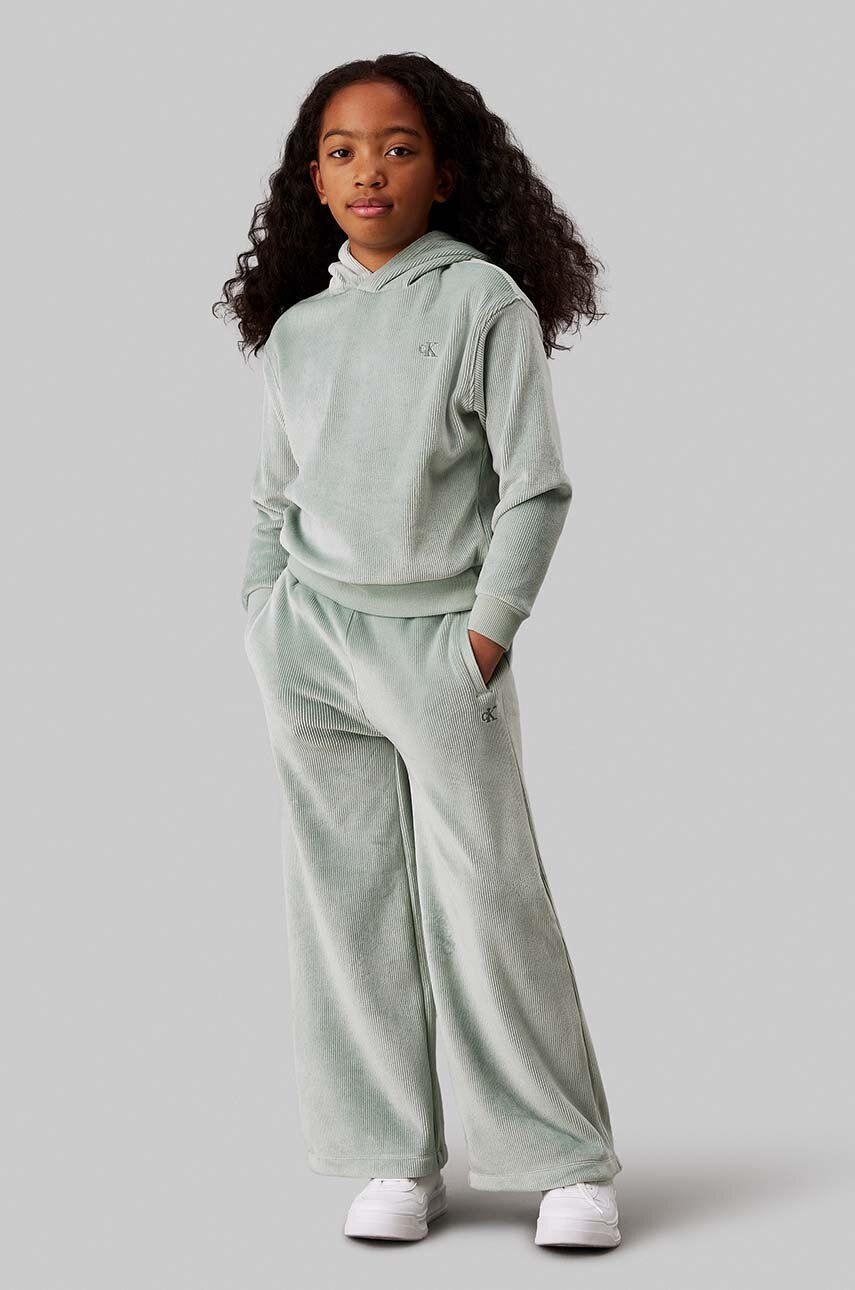 Calvin Klein Bambina Tuta Per Ragazza Con Cappuccio In Ciniglia A