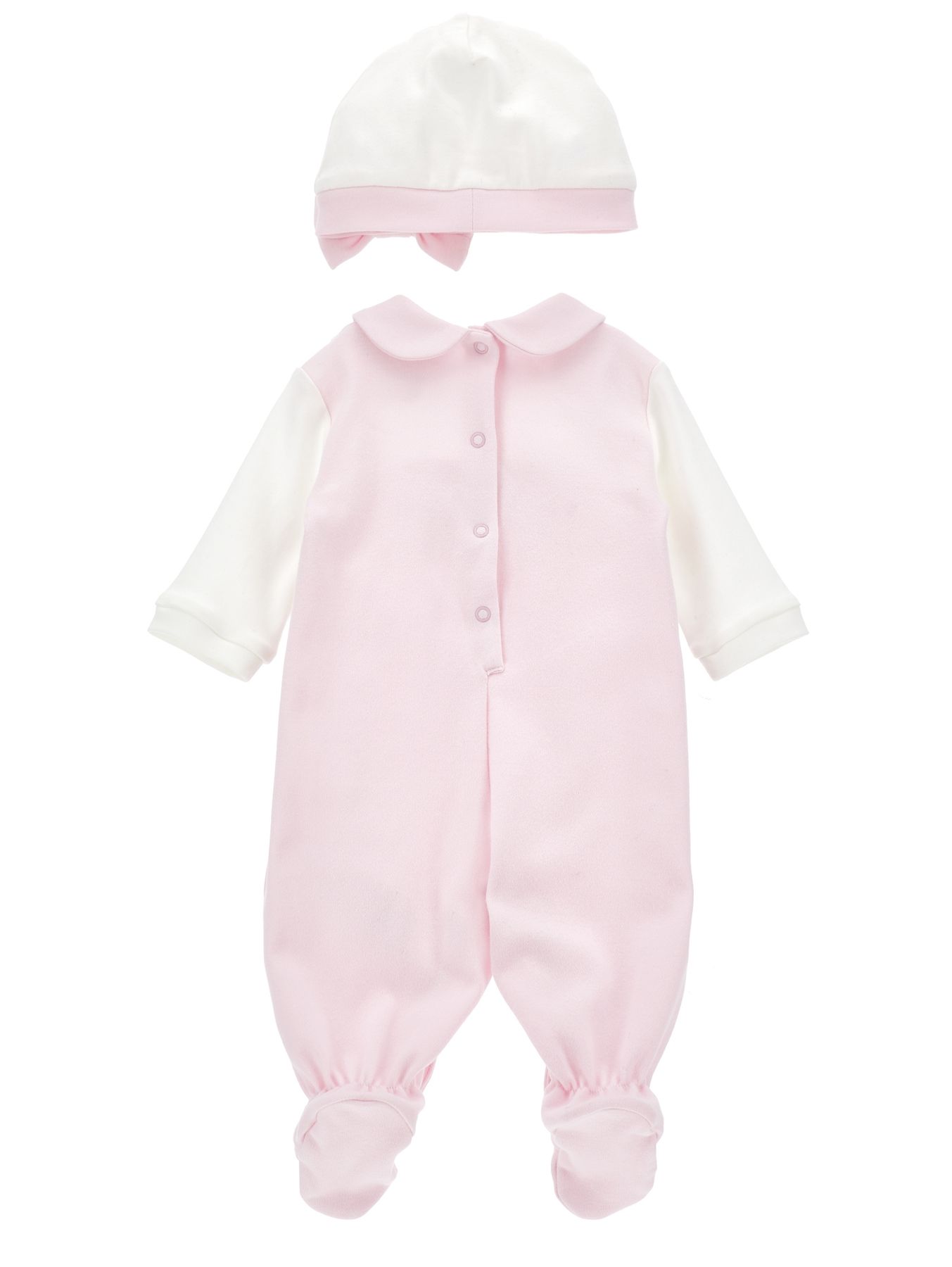 Monnalisa Neonata Tutina Rosa In Ciniglia Con