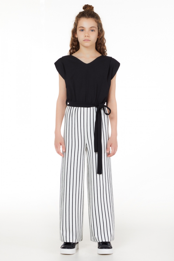 Liu-jo Bambina Tuta Per Ragazza A Righe Bianco E