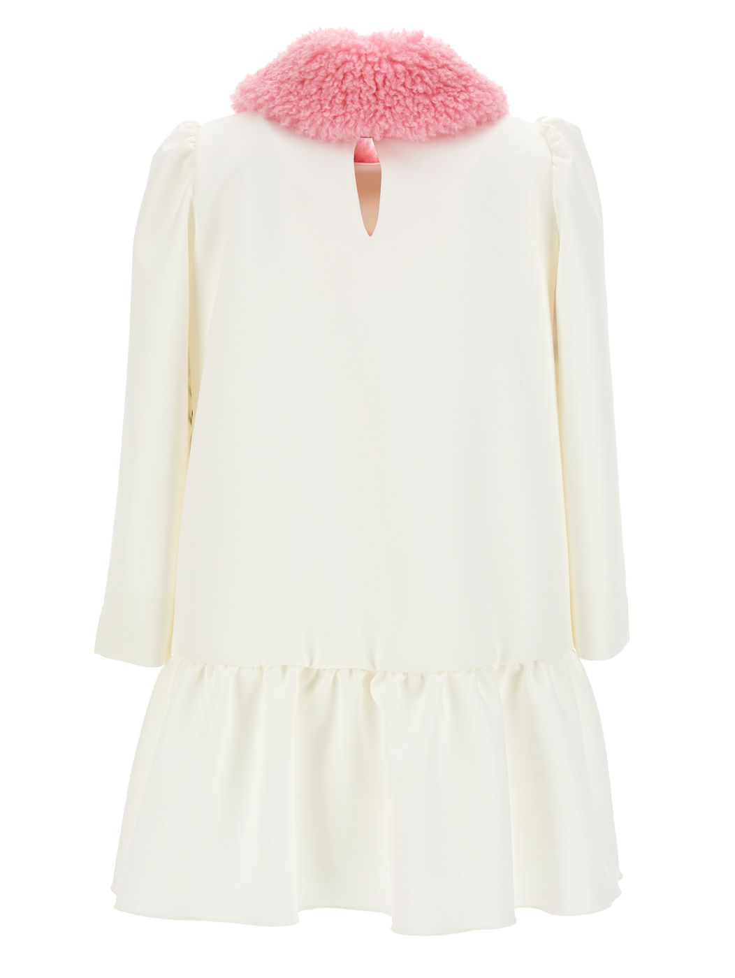 Monnalisa Bambina Abito Con Colletto,stampa Minnie E Topolino