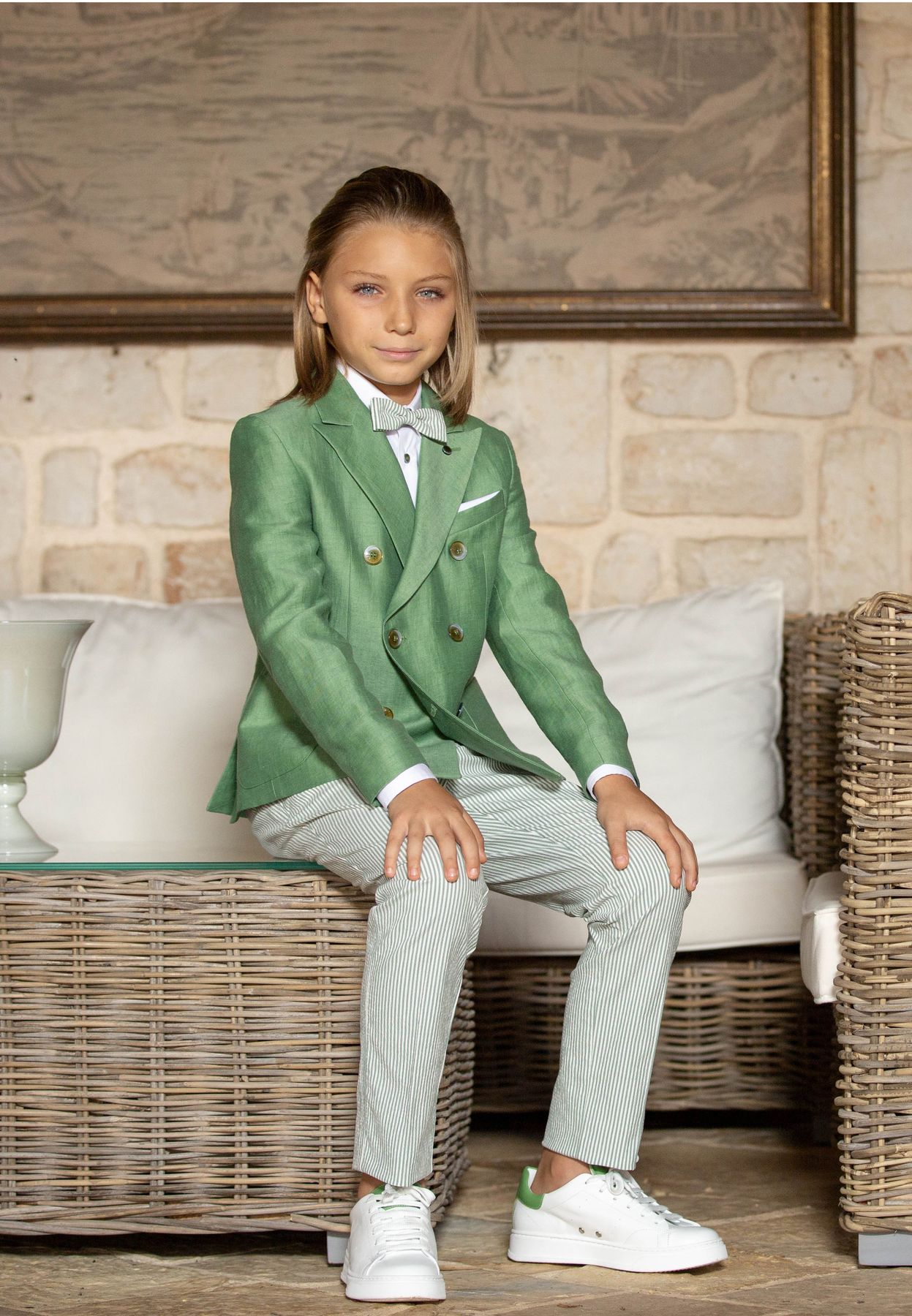 Colorichiari Bambino Completo Elegante Con Giacca Doppio Petto