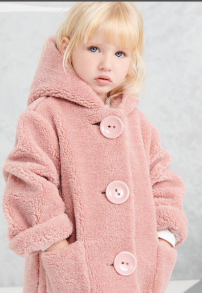 Elsy Bambina Cappotto Per Bambina Rosa Con