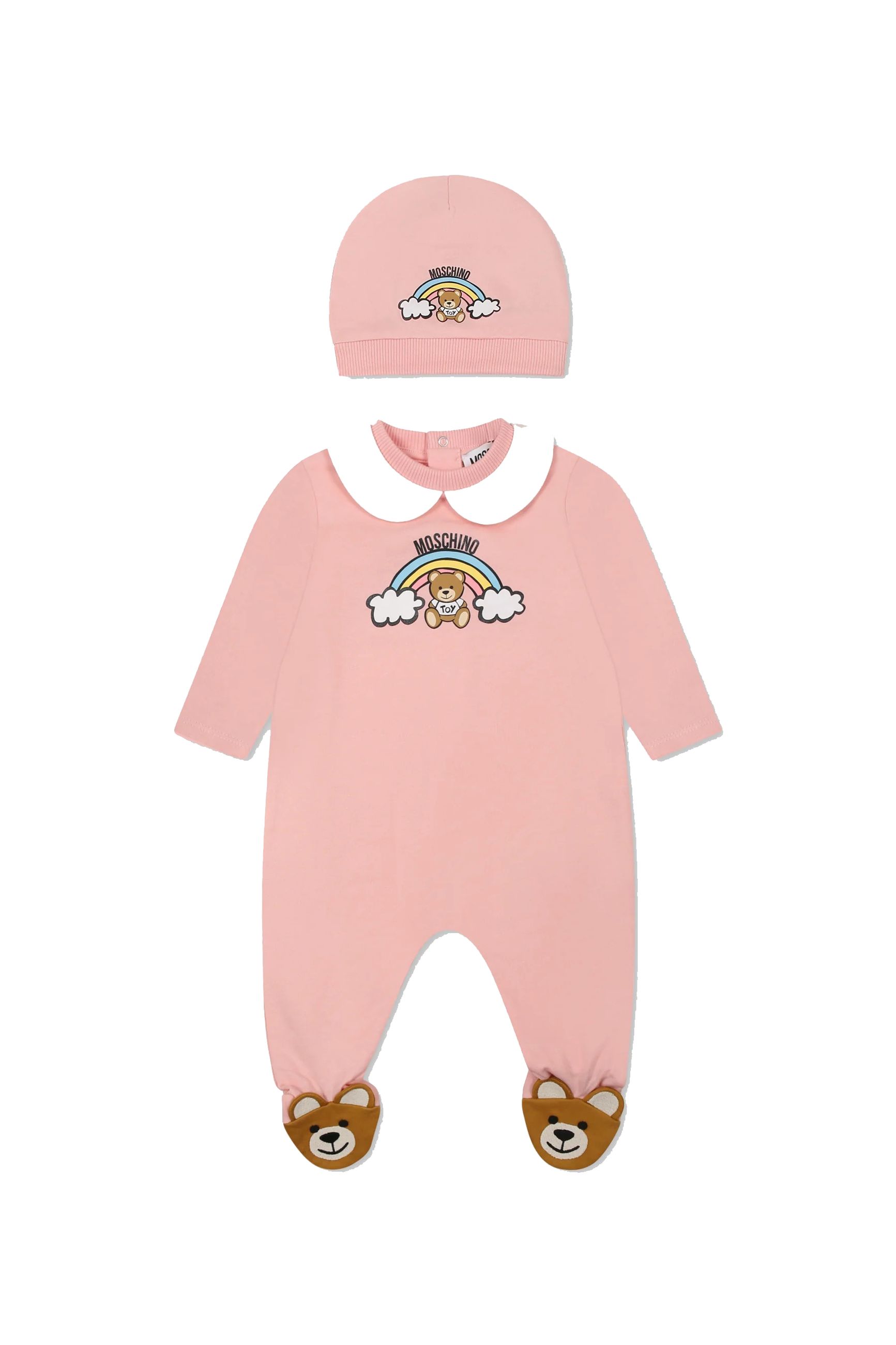 Moschino Neonata Set Per Neonata Tutina Con Colletto E Cappello