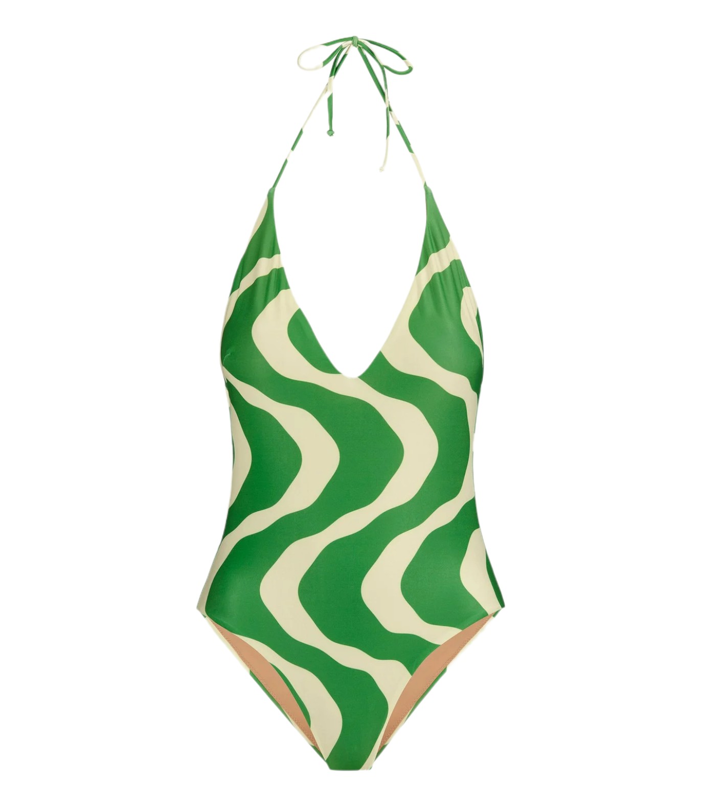 OAS GREEN RIPPLING LIDO BATHING SUIT DONNA
