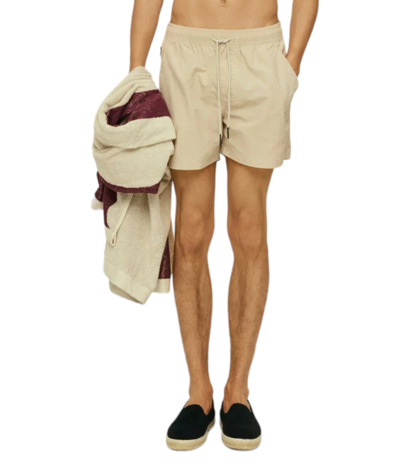 OAS SAND NYLON SWIM SHORTS