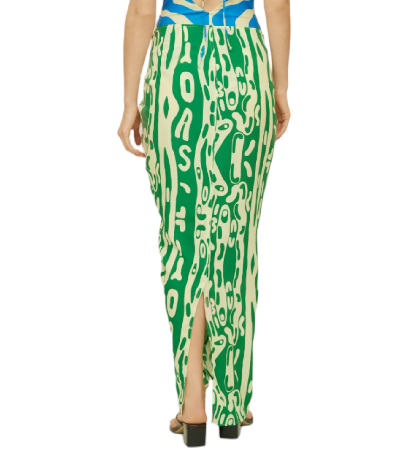 OAS VERDANT JIGGLE CYAN SARONG DONNA