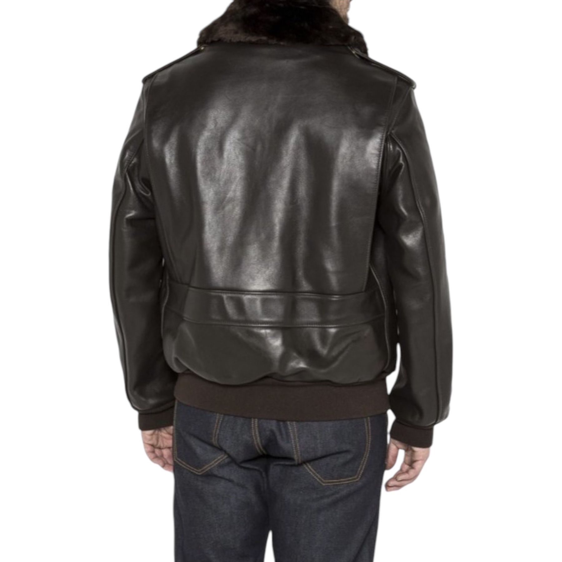 Schott NYC Indiana Giacca, Marina Militare, XL Uomo