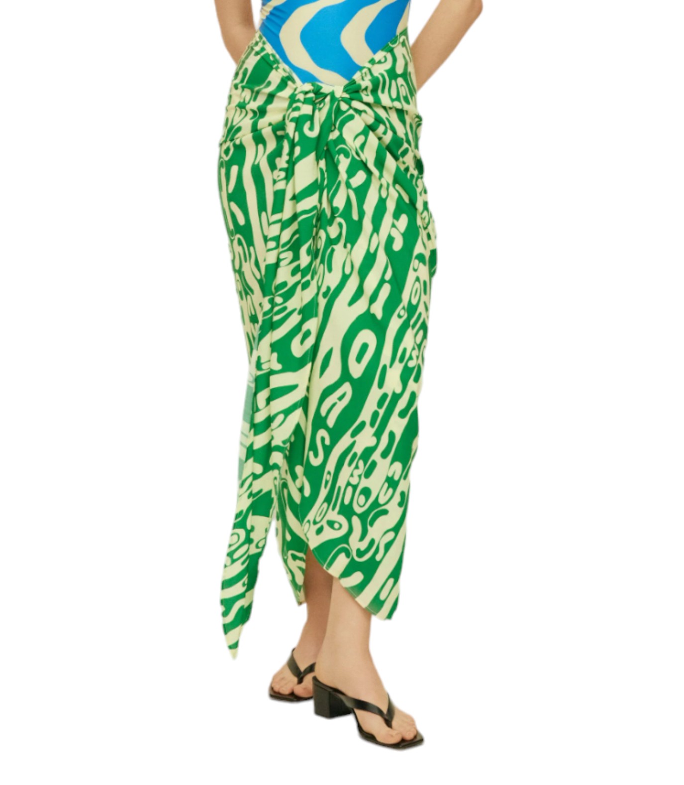 OAS VERDANT JIGGLE CYAN SARONG DONNA