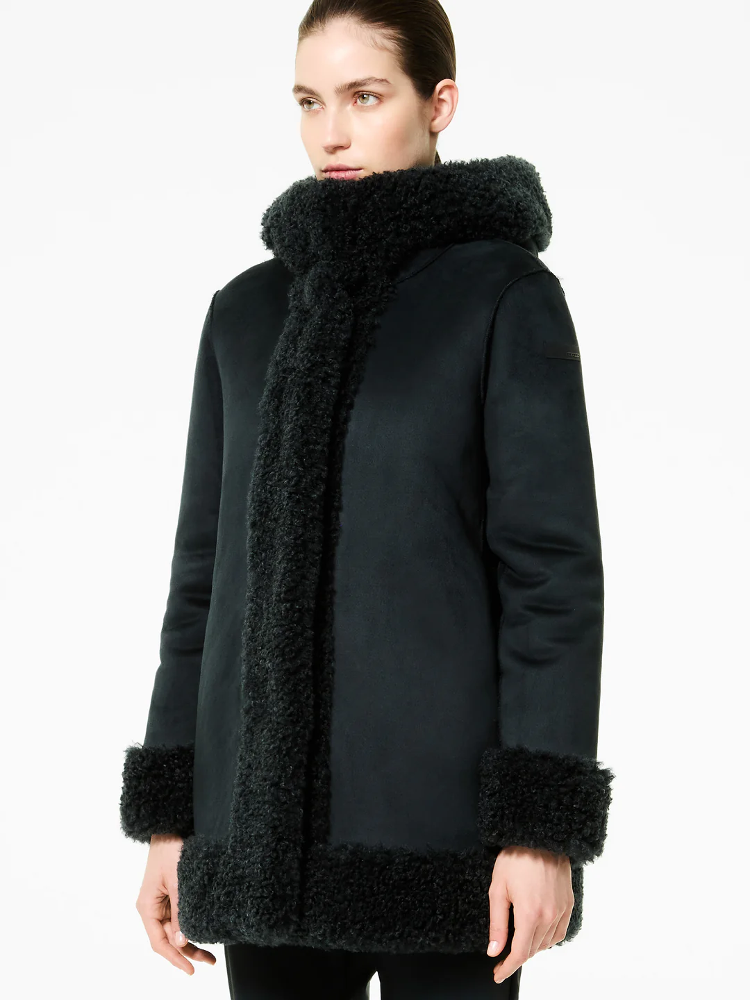 Rrd Cappotto Donna W25571 lamb hood wom jkt