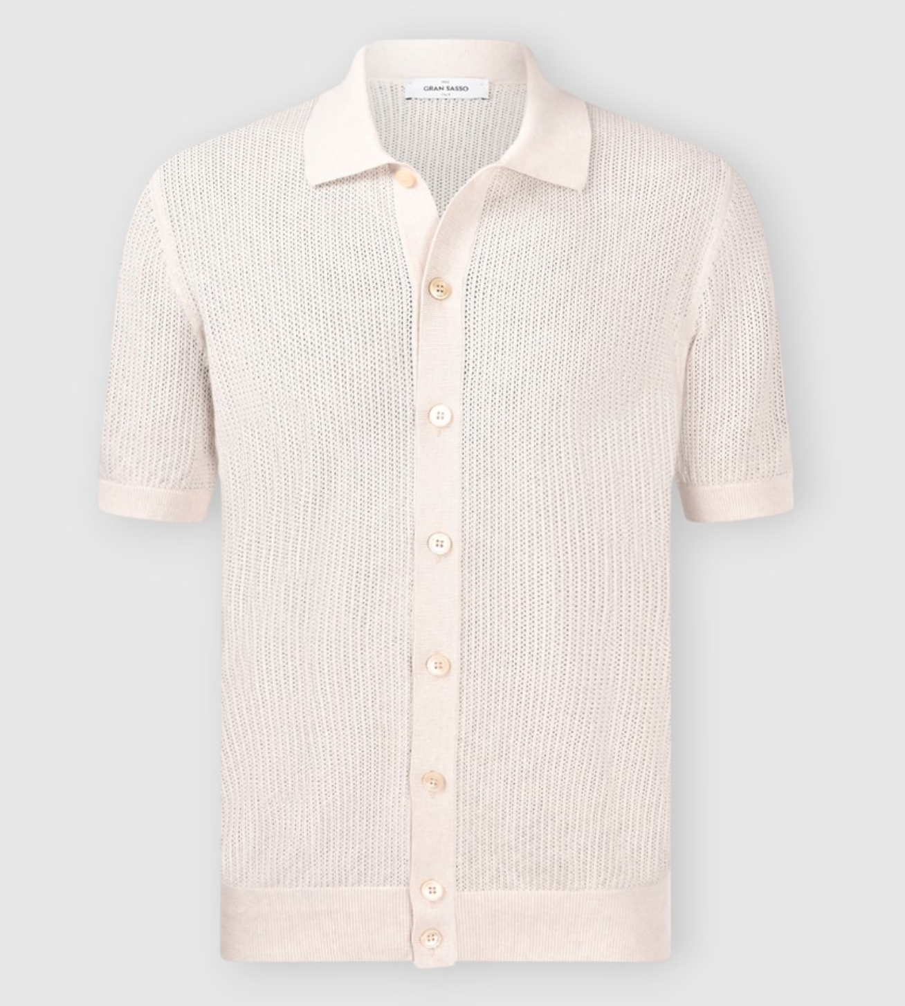 GRAN SASSO CAMICIA IN MAGLIA TRAFORATA