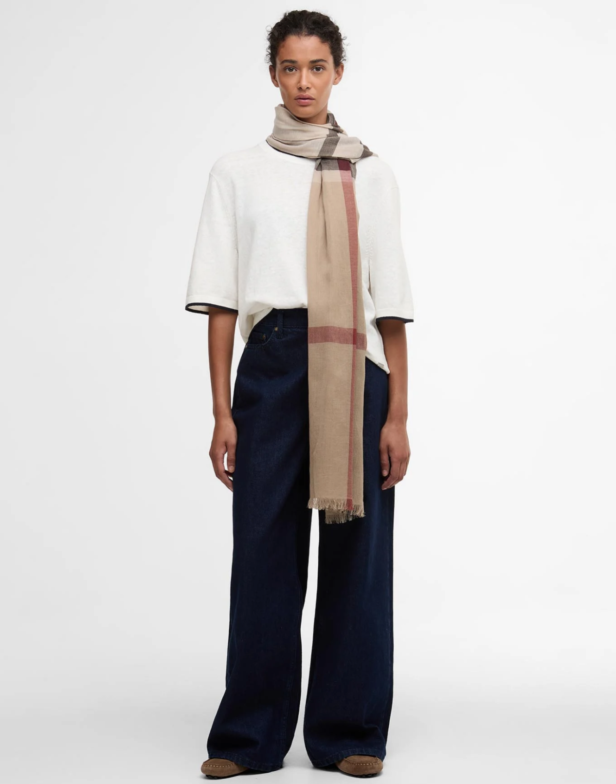 BARBOUR SCIARPA ESTHER TARTAN