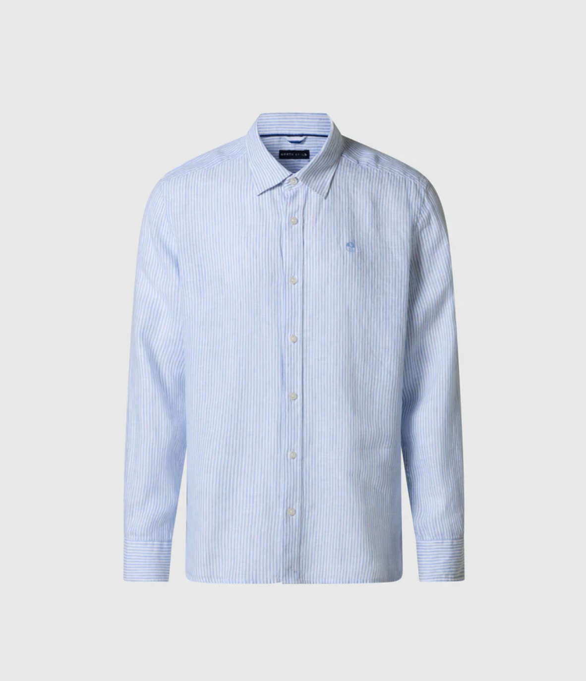 NORTH SAILS CAMICIA IN LINO A RIGHE BENGALESI