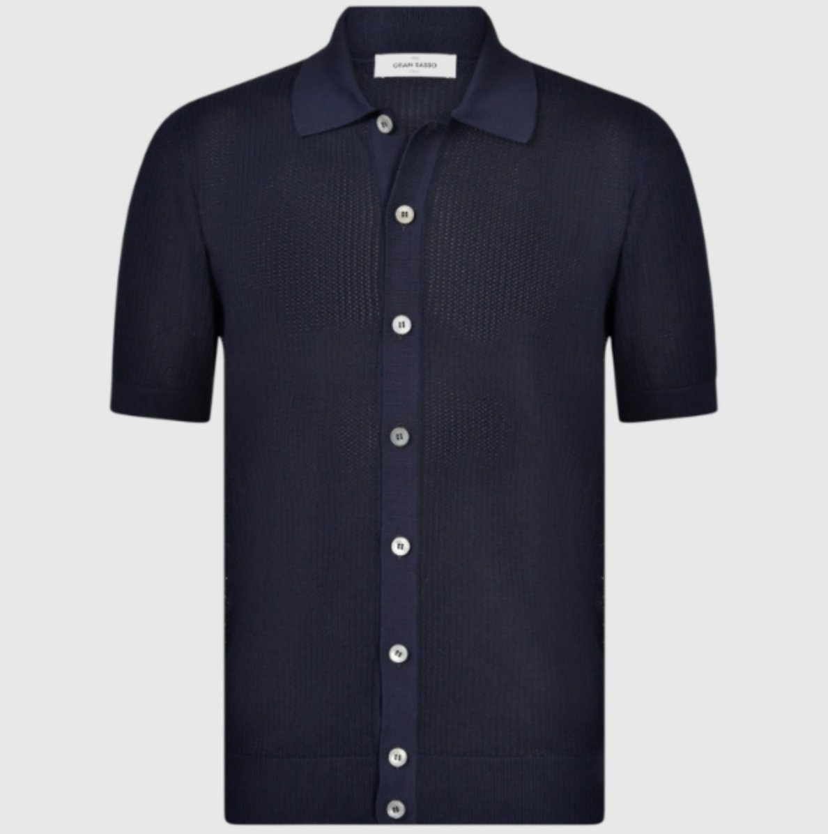 GRAN SASSO CAMICIA IN MAGLIA TRAFORATA