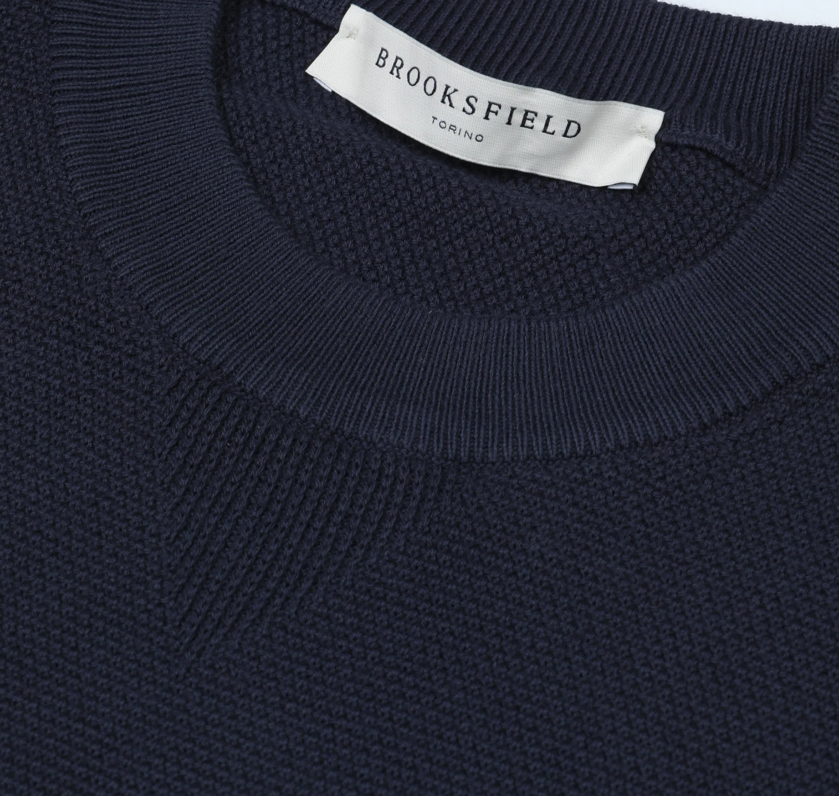BROOKSFIELD MAGLIA GIROCOLLO COTONE