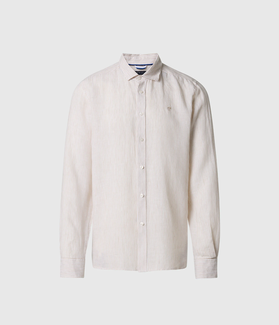 NORTH SAILS CAMICIA IN LINO A RIGHE BENGALESI