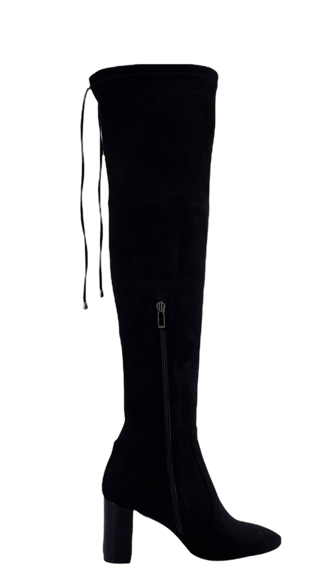 UMA PARKER STIVALE ALTO ALLA COSCIA IN CAMOSCIO  TACCO 80