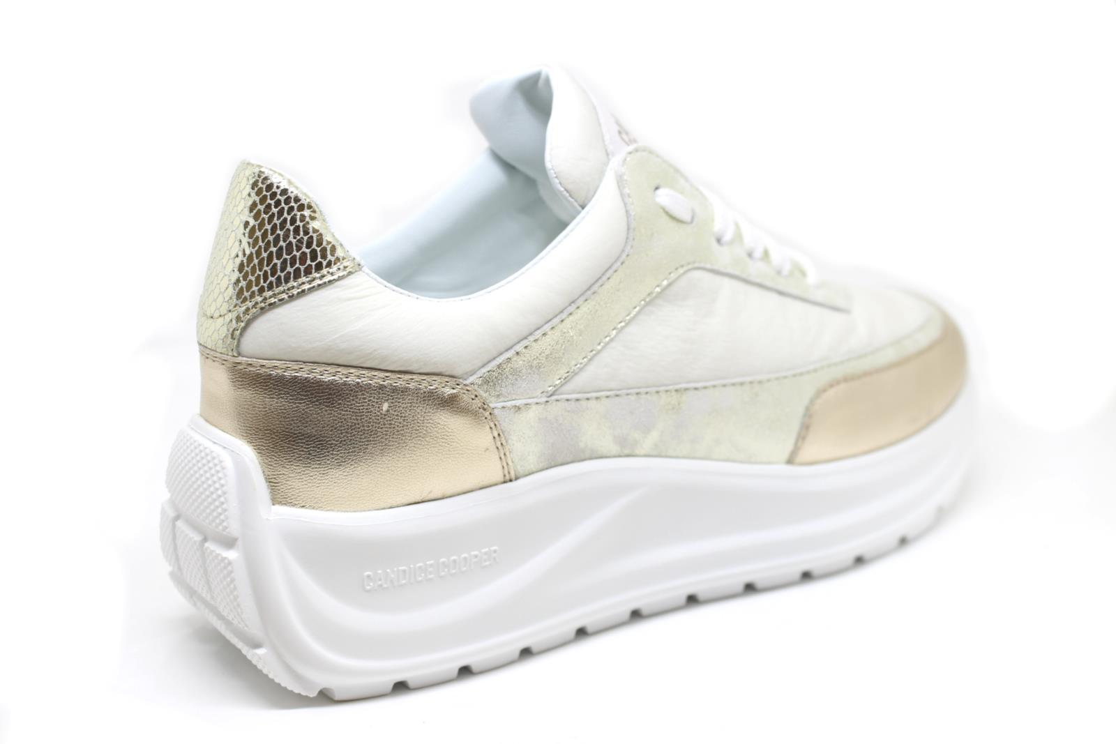 Candice Cooper Spark New - Sneakers Donna In Pelle Scamosciata E Feltro, Suola Gomma Leggera, Colori Naturali, Look Glamour - 4