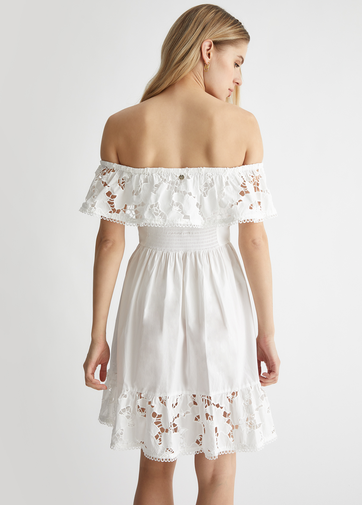 halter lace dress white Lenore Silk Lace Halter Midi Dress / Ivory | MESHKI