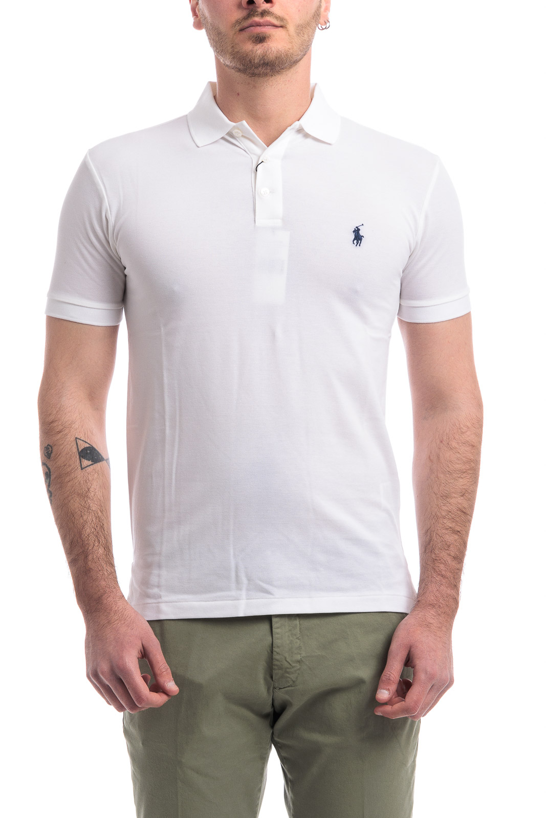 Polo Ralph Lauren Polo Mm Slim In Cotone Stretch