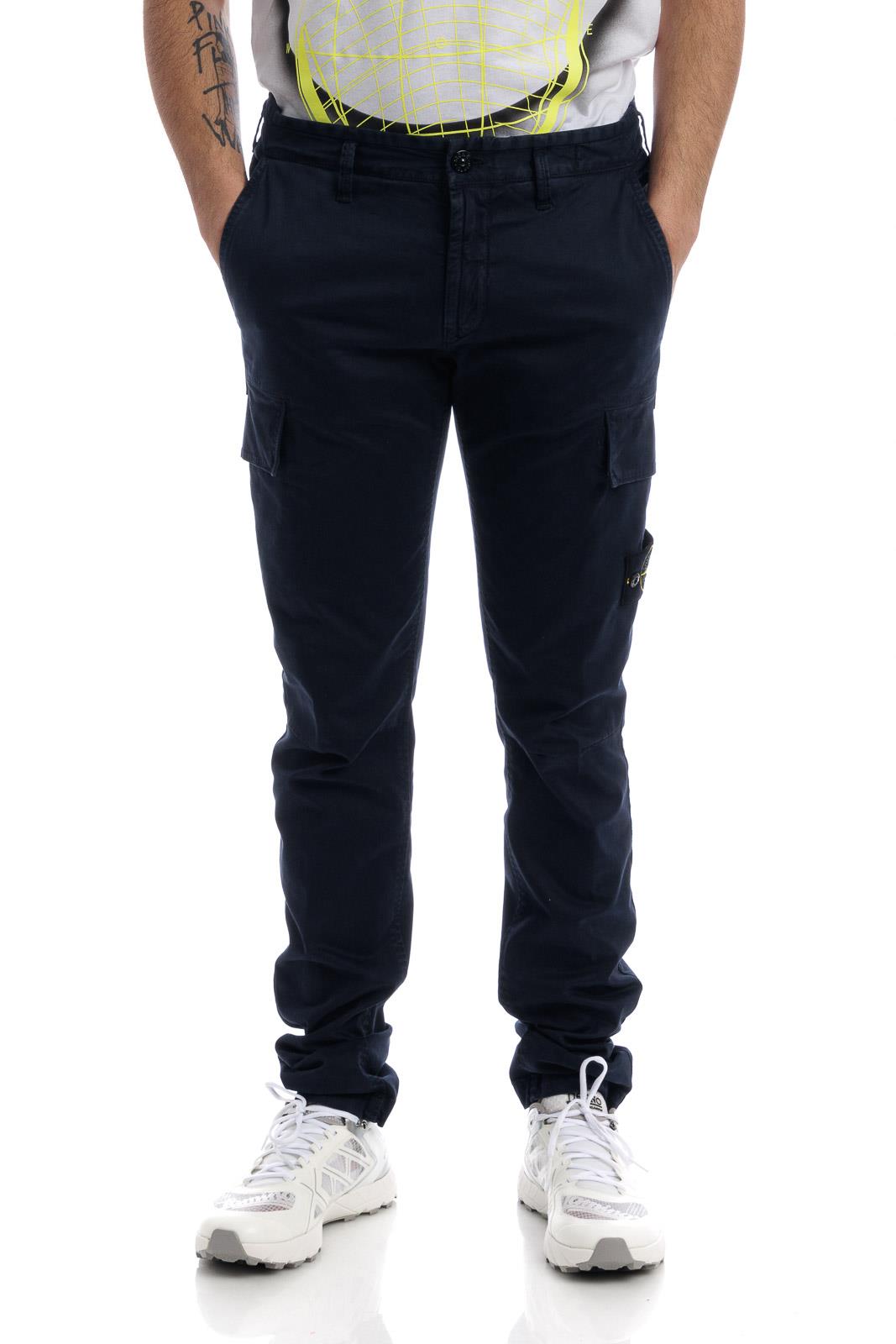 STONE ISLAND◆PANTALONE REGULAR TAPERED/ボトム/32/コットン/NVY/801531303// STONE ISLAND FW24 PANTALONE REGULAR TAPERED - Men\u0027s Clothing for Effortless  Style