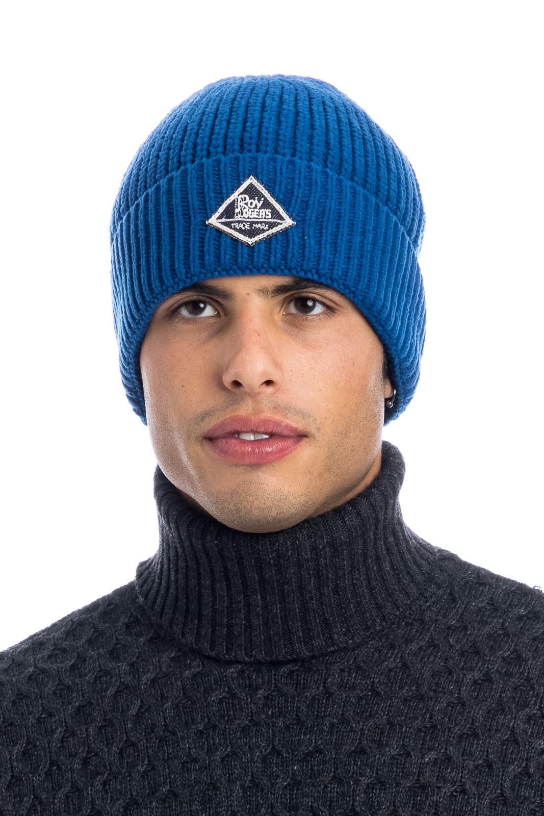Cappello Chirurgico HappyHat Per Uomo: Unisex In Cotone, Taglia Standard Blu Con Bottoni Per Mascherina