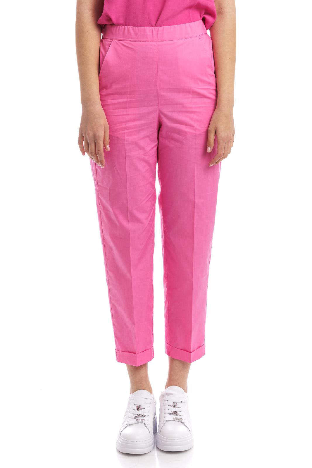 1970 Seventy Pantalone A Tinta Unita Con Elastico