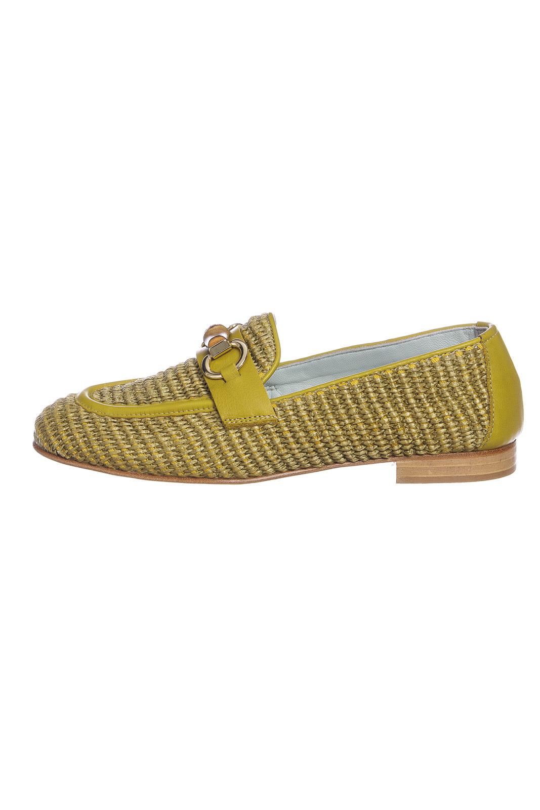 Poesie Veneziane Mocassino In Cuoio Intrecciato