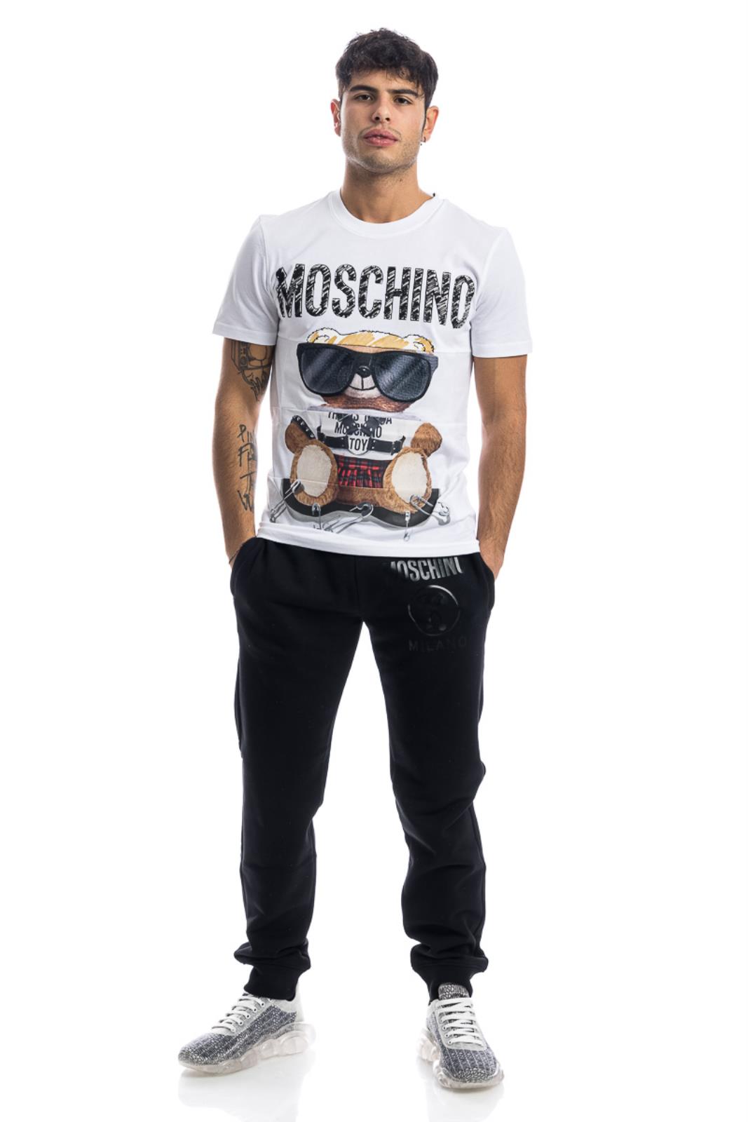 MOSCHINO T-SHIRT IN JERSEY DI COTONE