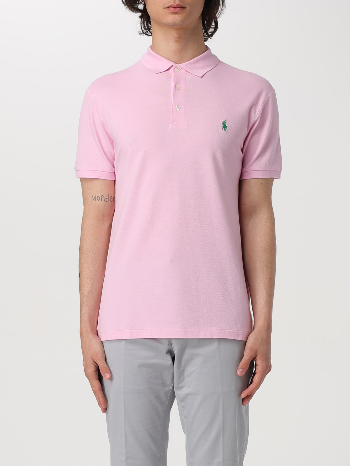 Polo Ralph Lauren Polo Mm Slim In Cotone Stretch