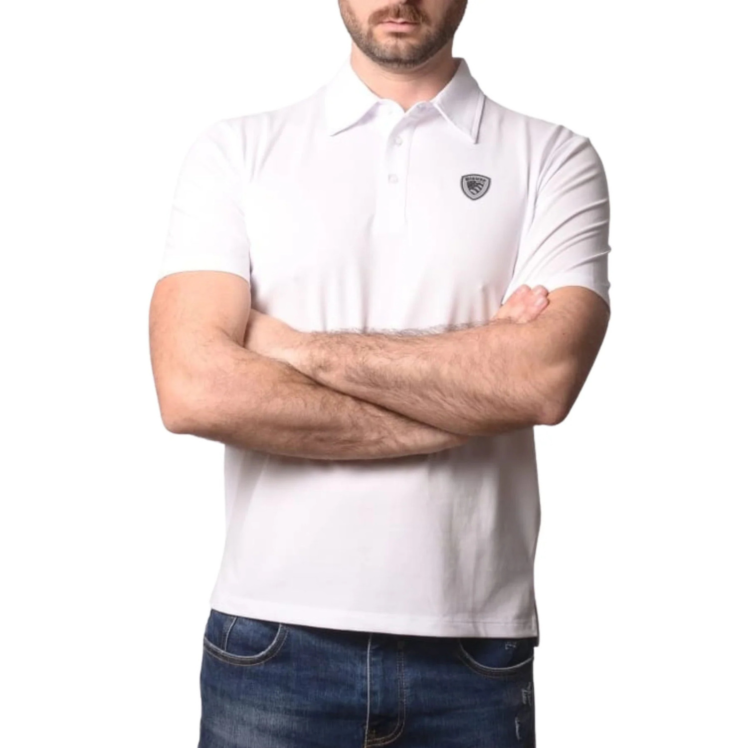 BLAUER POLO UOMO