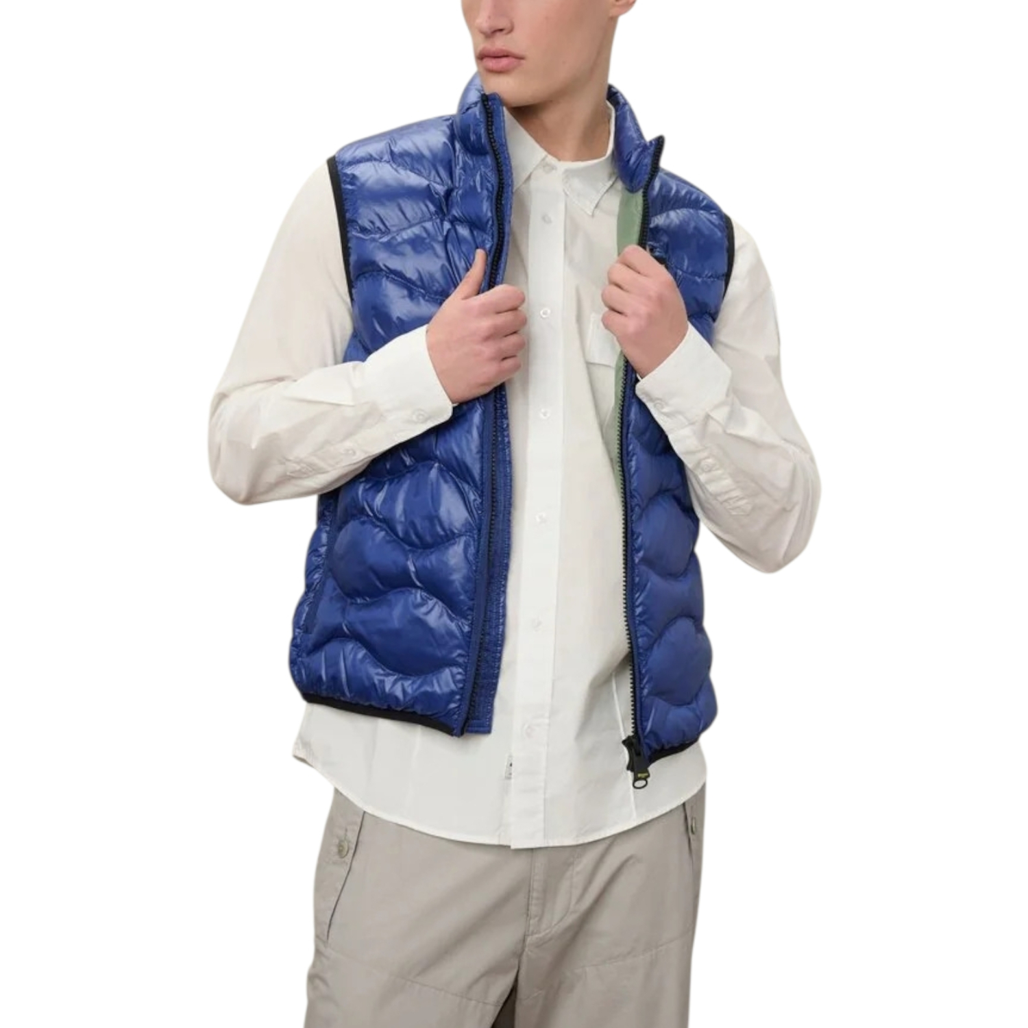 BLAUER GILET UOMO