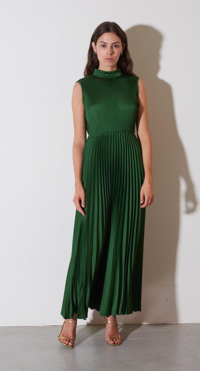 ANGELA DAVIS ABITO PLISSETTATO