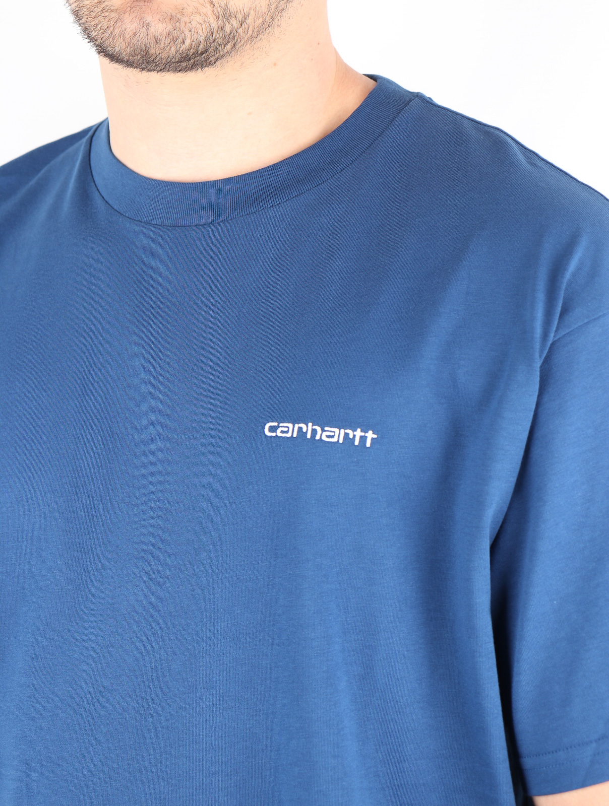 CARHARTT WIP T-SHIRT S/S SCRIPT EMBROIDERY T-SHIRT UOMO